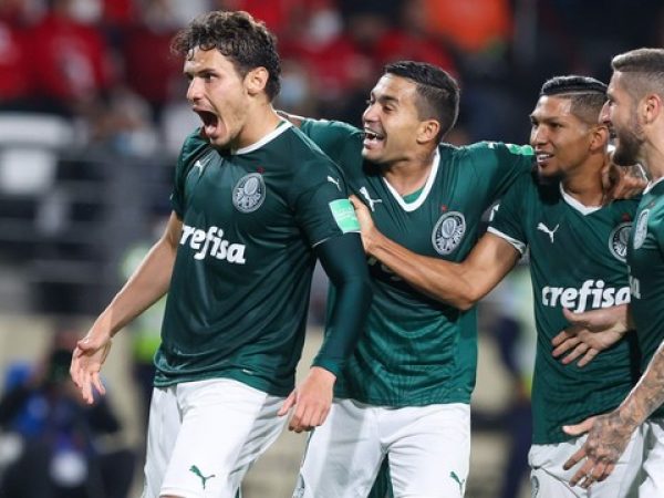 Com gols de Raphael Veiga e Dudu, Palmeiras garantiu vaga na final do Mundial — Foto: Fábio Menotti/Ag Palmeiras