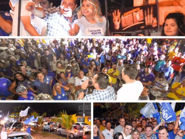 Ezequiel participou de intensa e calorosa manifestação político-partidária na região Metropolitana de Natal (Foto: Divulgação)