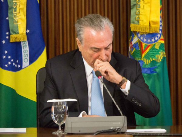 “Temer jamais solicitou pagamentos para obter o silêncio do ex-deputado Eduardo Cunha”, diz trecho do documento - Foto: Michael Melo/Metrópoles
