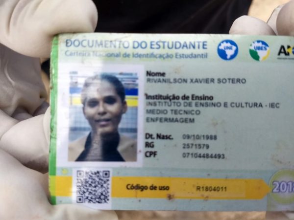 Corpo de Rivanilson Xavier Sotero foi encontrado próximo da maternidade Divino Amor — Foto: PMRN/Divulgação