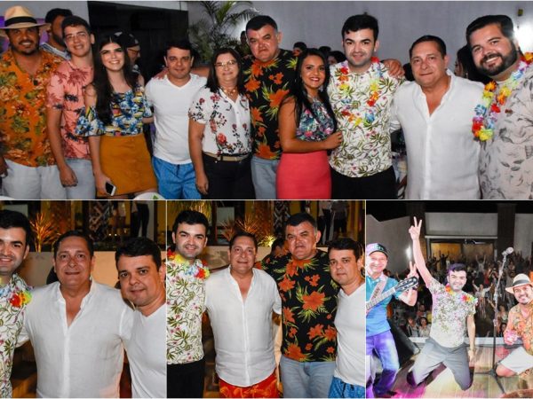 Ronaltty Neri e seus familiares foram convidados para a festa de aniversário do empresário ourobranquense Dênis Rildon — Foto: Divulgação