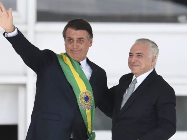 Ex-presidente elogiou atitude de Bolsonaro em não reduzir programas assistenciais — Foto: Reprodução/Redes Sociais Michel Temer