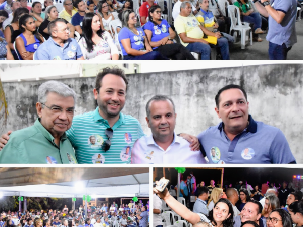 Ezequiel esteve reunido com o prefeito Daniel Marinho e centenas de simpatizantes que abraçam a causa do desenvolvimento (Crédito: Divulgação)