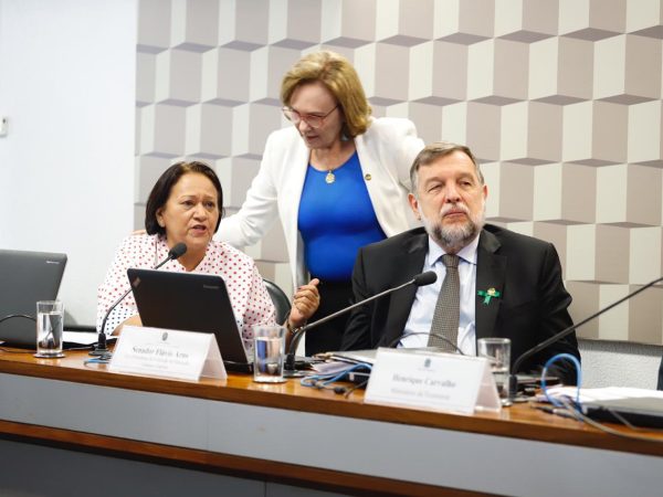 Senadora Zenaide Maia na reunião sobre FUNDEB — Foto: Divulgação