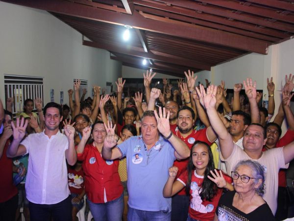 Deputado federal e canditado a reeleição Rafael Motta em São José de Campestre (Foto: Divulgação)