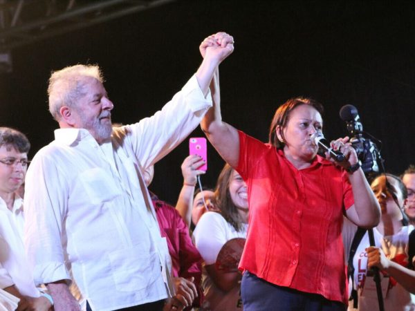 Lula e Fátima no RN