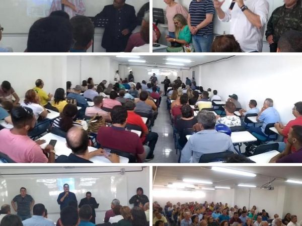 Participantes assistiram às palestras com deputado federal João Maia e advogado eleitoral Cristiano Barros — Foto: Divulgação