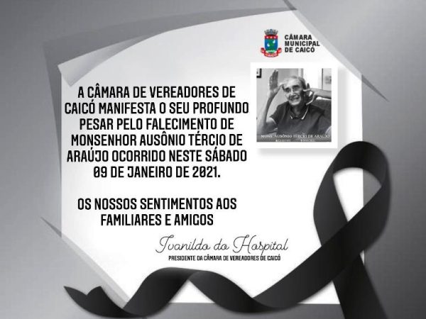 Monsenhor Ausônio Tércio nasceu em 12 de outubro de 1935, dia de Nossa Senhora Aparecida. — Foto: Divulgação