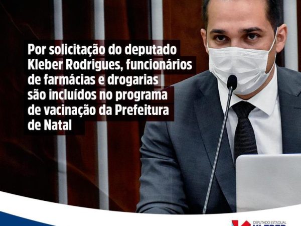 O parlamentar estadual justificou que esse segmento consta na lista de profissionais da saúde. — Foto: Divulgação
