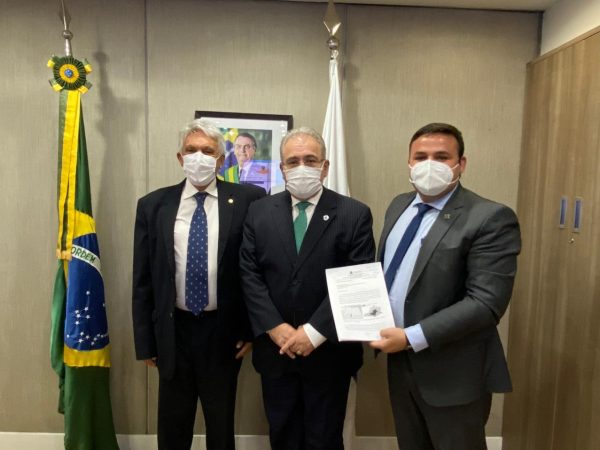 Prefeito de Caicó Dr. Tadeu cumpriu agenda administrativa essa semana na capital federal, ao lado de João Maia. — Foto: Divulgação