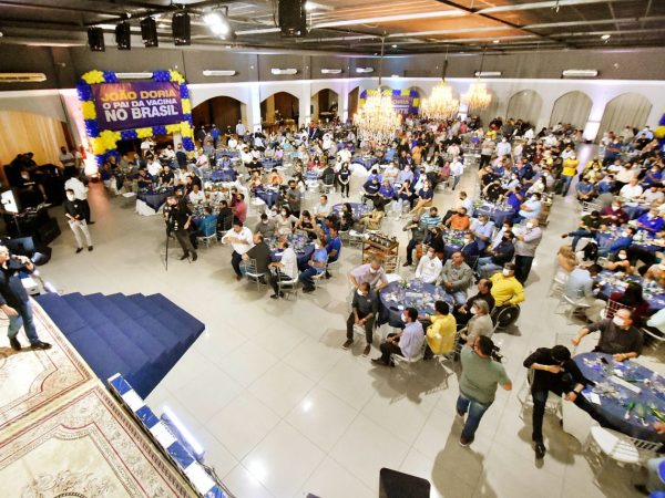 Prefeitos, vice-prefeitos, vereadores e lideranças prestigiaram evento do PSDB. — Foto: Divulgação