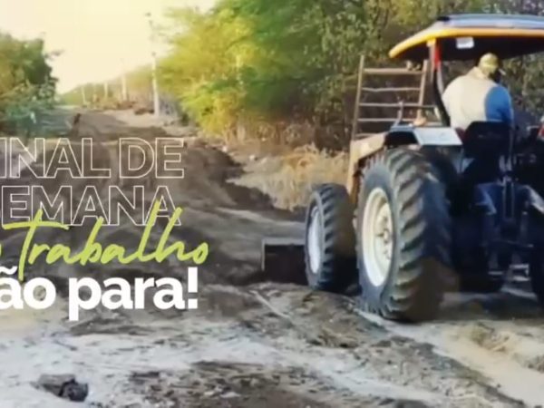 Servidores estiveram no serviço de terraplanagem nas ruas do Bairro Samanaú e recuperação das estradas — Foto: Reprodução