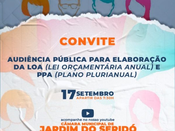 Objetivo é a apresentação do orçamento e debate junto à população com o poder público municipal. — Foto: Divulgação