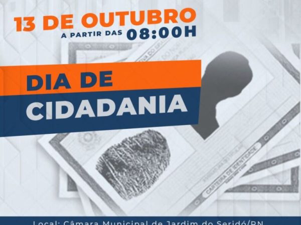 Câmara Cidadã e Cidadania Viva serão realizados em Jardim do Seridó. — Foto: Divulgação