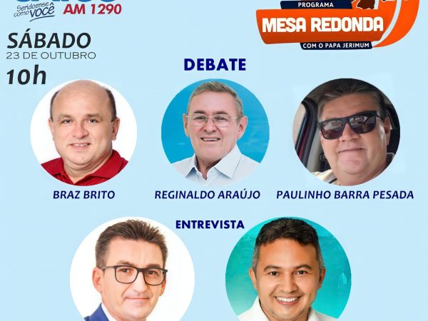 A bancada do Mesa Redonda deste sábado vai ser movimentada e promete um debate de alto nível na Rádio Caicó. — Foto: Divulgação