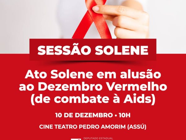A solenidade acontecerá no dia 10/12, no Teatro Municipal Pedro Amorim, no município de Assu.  — Foto: Divulgação