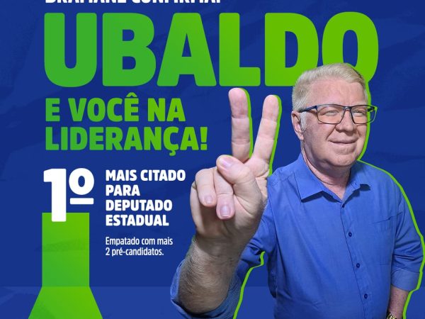 O deputado estadual Ubaldo Fernandes repercutiu com seguidores das redes sociais sua alegria. — Foto: Divulgação