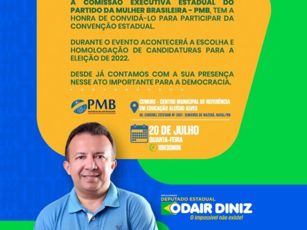 Nas eleições 2018, Odair Diniz disputou o cargo de deputado federal e foi votado em 114 municípios do Estado. — Foto: Divulgação