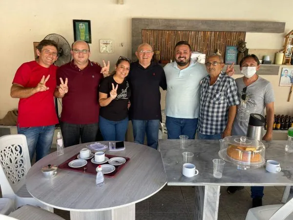 O Papa Jerimum conta com o apoio do ex-prefeito Dr. Elísio Galvão e todo seu grupo político. — Foto: Divulgação
