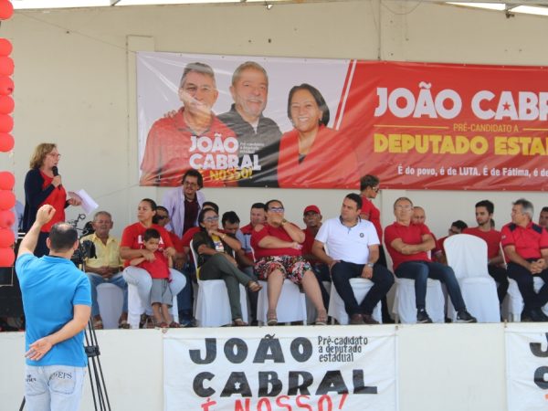 Zenaide Maia em São Paulo do Potengi no lançamento da pré-candidatura de João Cabral (Foto: Divulgação)