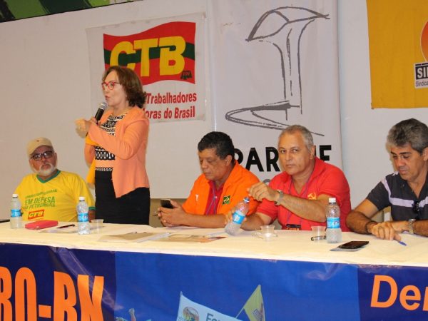 Deputada federal Zenaide Maia no Congressos dos Petroleiros - Divulgação/Assessoria