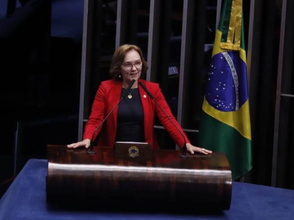 Zenaide Maia cobra plano econômico durante pronunciamento no Senado Federal — Foto: Divulgação
