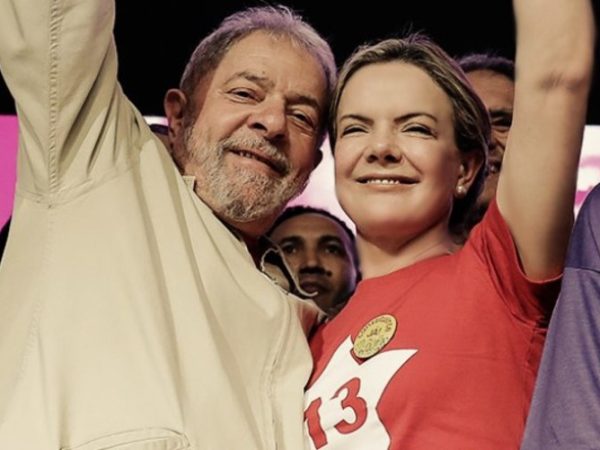 'O Lula é uma grande liderança do partido', disse Gleisi — Foto: Reprodução/Facebook.