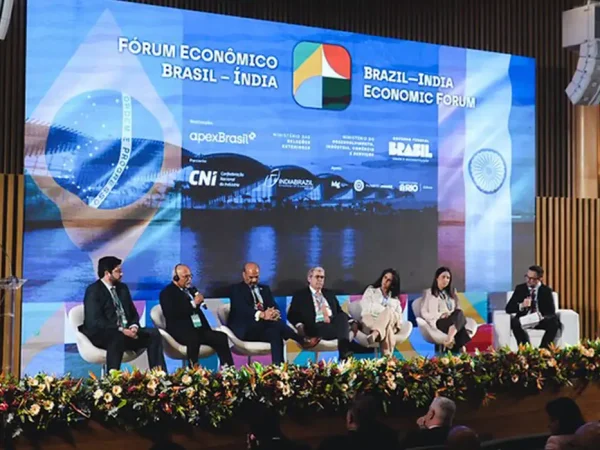 Rio de Janeiro (RJ) 07/07/2025 - Fórum Econômico Brasil–Índia foi promovido pela Agência Brasileira de Promoção de Exportações e Investimentos (ApexBrasil), pelo Ministério do Desenvolvimento, Indústria, Comércio e Serviços (MDIC) e pelo Ministério das Relações Exteriores (MRE), em parceria com a Confederação Nacional da Indústria (CNI), a Câmara de Comércio Índia–Brasil (CCIB) e a Federação das Câmaras de Comércio e Indústria da Índia (FICCI), durante a reunião da Cúpula do BRICS. Foto: Michelle Fioravanti/CNI