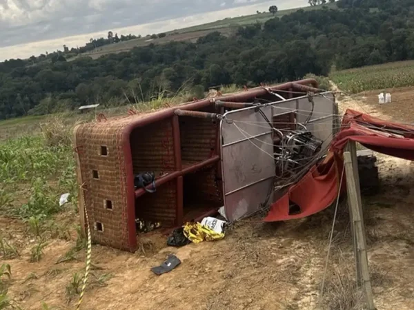 São Paulo (SP), 16/06/2025 - Queda de balão tripulado no interior. Foto: Polícia Milita de SP/Divulgação