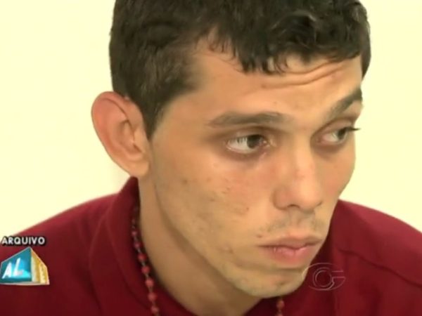 Al Unser Ayslan Silva do Nascimento é acusado de matar torcedor do CRB (Foto: Reprodução/TV Gazeta)