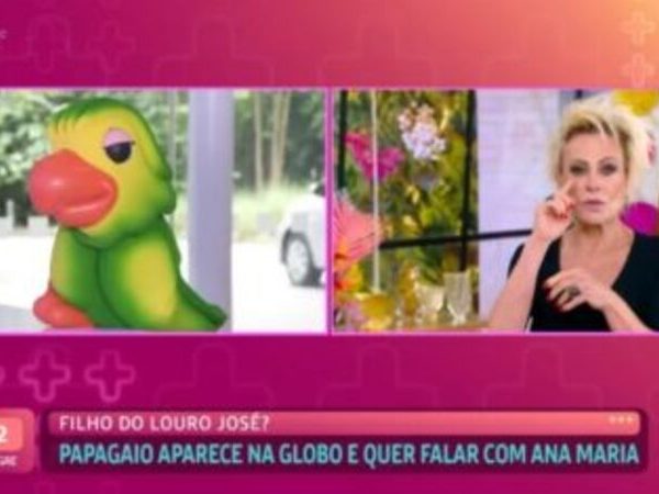 Ana Maria Braga chora no 'Mais Você' ao ver 'filho' do Louro José — Foto: Reprodução/TV Globo