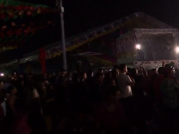 Apagão atinge área de shows do São João de Cabedelo, PB — Foto: Reprodução/TV Cabo Branco