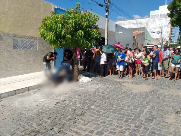 Crime aconteceu na manhã desta quinta-feira (16) em Apodi, na região Oeste potiguar — Foto: Marcelino Neto/O Câmera