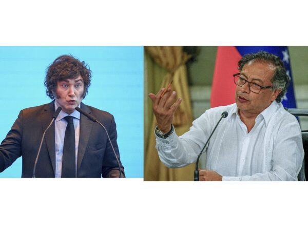 Colômbia expulsa diplomatas argentinos após comentários de Milei
Decisão foi adotada depois de Milei chamar Petro de terrorista.
Fotos: Reuters
