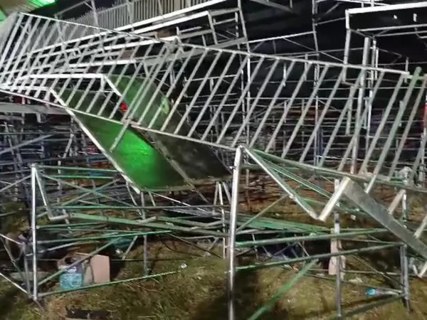 São Paulo (SP), 20/07/2025 - Arquibancada que caiu durante um show sertanejo em São Paulo.
Foto: Defesa Civil-SP