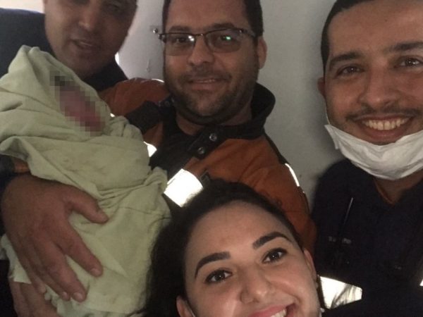 Bebê foi resgatado por uma equipe do Samu em Aparecida de Goiânia (Foto: Divulgação/SAMU)