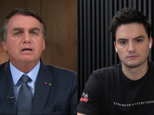 Felipe Neto (à direita) criticou o presidente Jair Bolsonaro e o chamou de 