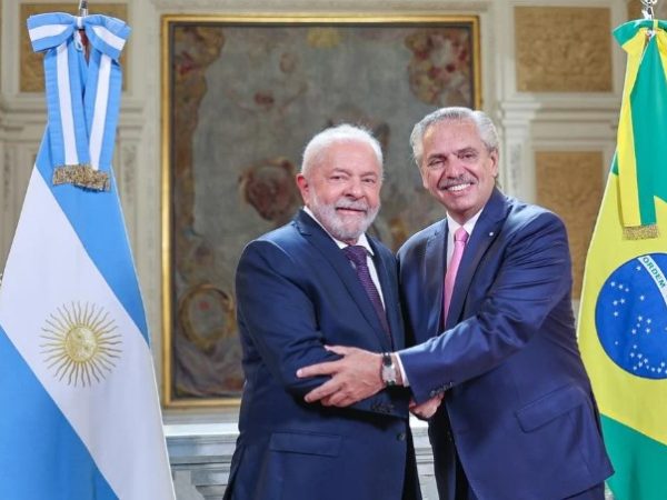 O presidente Lula vai se encontrar nesta terça-feira (2) com o presidente argentino, Alberto Fernández, em Brasília. — Foto: Ricardo Stuckert