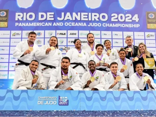 Brasil é ouro por equipes no campeonato Pan-Americano e Oceania, RJ, em 28_04_2024