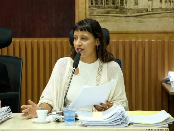 Brisa Bracchi (PT), na Câmara Municipal de Natal — Foto: Otávio Augusto/Câmara Municipal de Natal