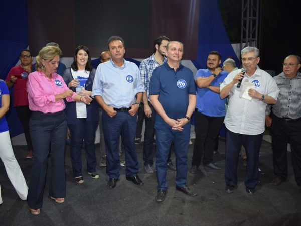 Evento marcou o início da campanha para a coligação, composta pelos partidos: MDB, PDT, DEM, PP e Podemos (Foto: Divulgação)