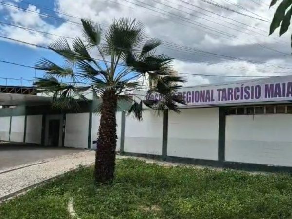 Hospital Regional Tarcísio Maia, em Mossoró (RN) — Foto: Reprodução/Inter TV Costa Branca