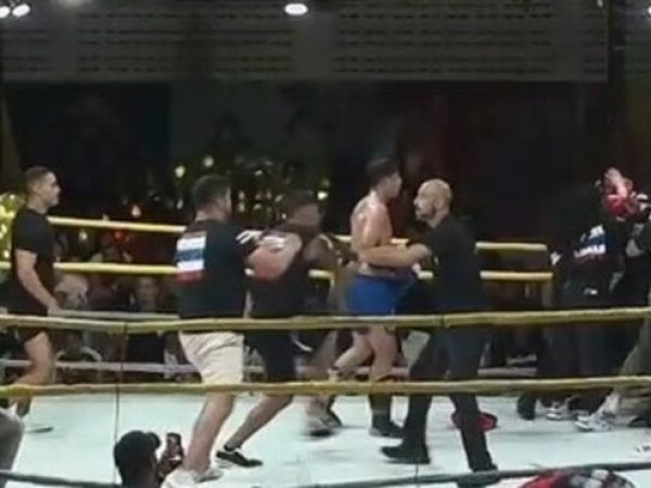 Evento de artes marciais é interrompido após briga generalizada, na Paraíba — Foto: Reprodução / Redes sociais
