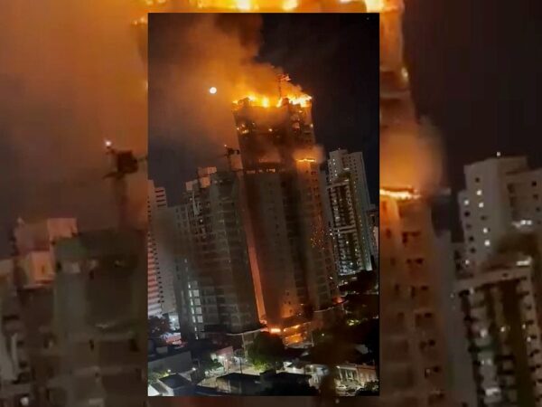 29/03/2024, Incêndio em prédio em Recife. Foto: Divulgação/Redes Sociais