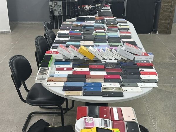 Operação Recupera apreende 219 celulares em Campina Grande — Foto: Reprodução/Polícia Civil