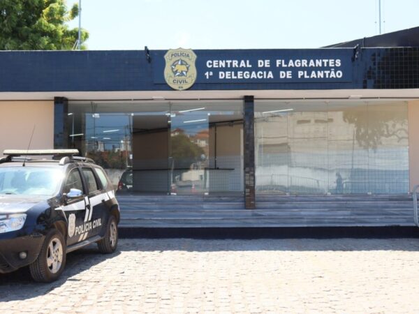 Delegada concedeu entrevista na Central de Flagrantes - 1ª Delegacia de Plantão - Natal/RN — Foto: Divulgação / Polícia Civil RN