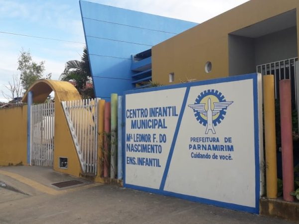 Centro infantil municipal Maria Leonor Freitas do Nascimento, em Parnamirim RN — Foto: Julianne Barreto/Inter TV Cabugi
