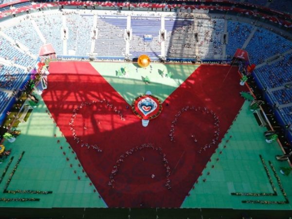 Cerimônia de abertura da Copa das Confederações contou com baixo público - Imagem: PAWEL KOPCZYNSKI/REUTERS