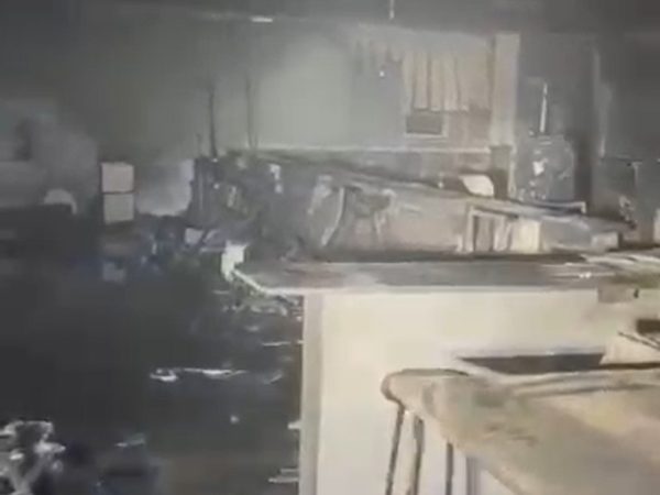 Incêndio destrói prédio de clínica médica no interior do RN — Foto: Reprodução