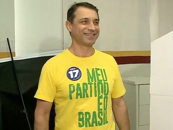 Comandante Moisés, candidato ao governo de Santa Catarina — Foto: Reprodução/NSC TV